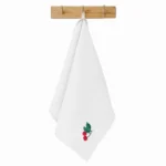Lniana ścierka kuchenna kolor biały - owoce - Image 3