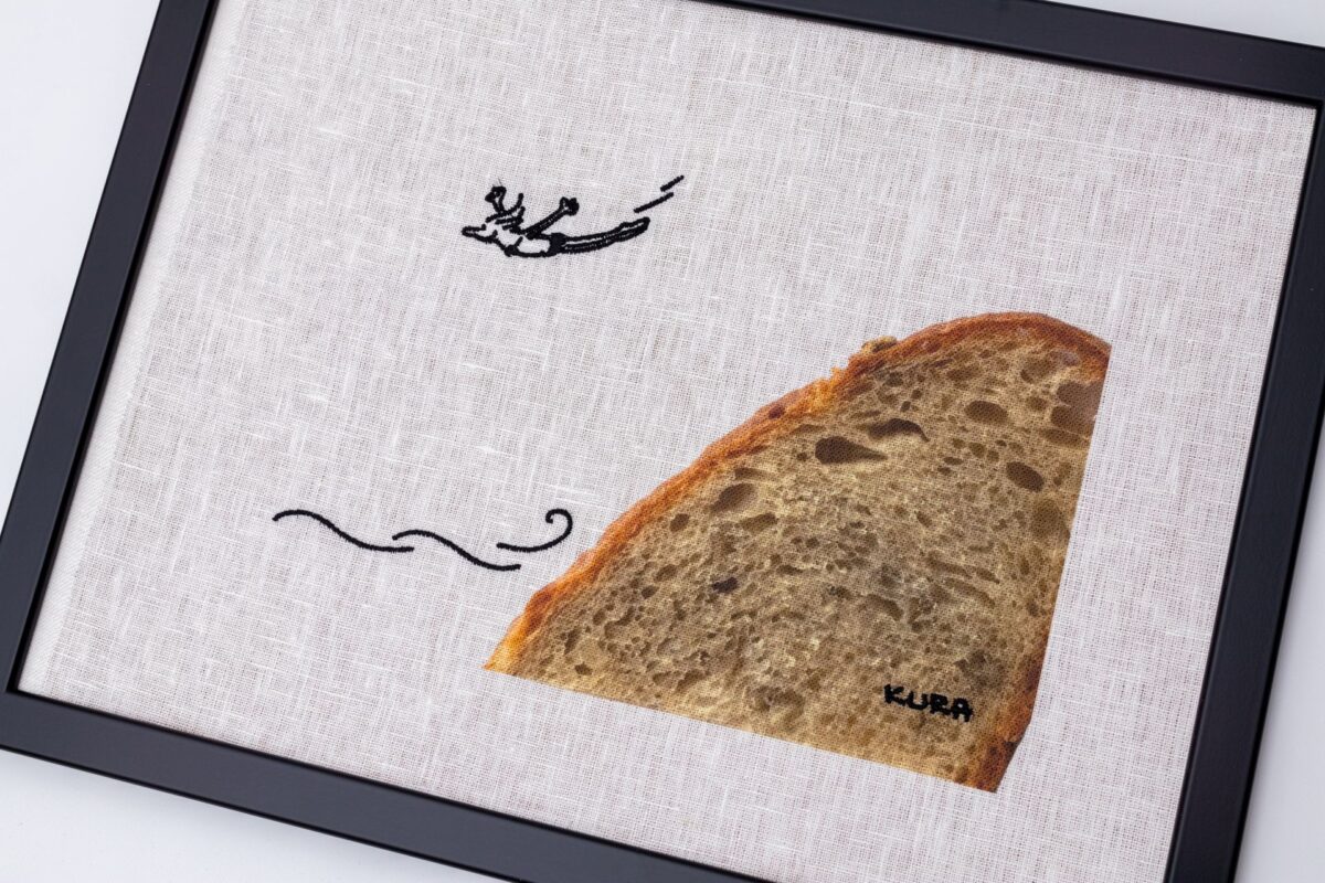 KURAże NA LNIE – obraz – chlebowa skała