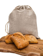 Worek na pieczywo lniany gładki - różne warianty