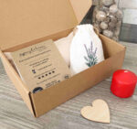 Zestaw lniana poduszeczka relaksacyjna na oczy i woreczek z suszem lawendowym