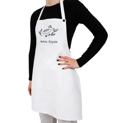fartuch biały 2 haft babcia