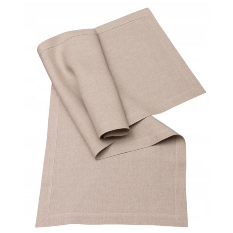 Bieżnik lniany 40x140 kolor biały lub naturalny