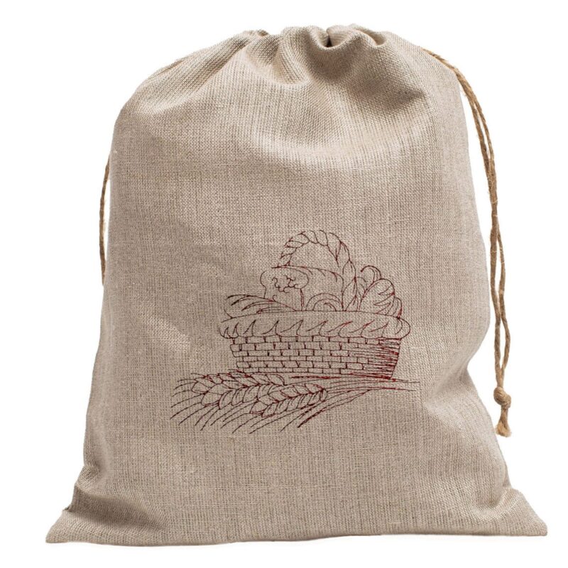 Worek na pieczywo z haftem koszyczek- różne warianty