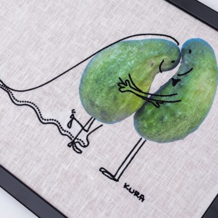 KURAże NA LNIE – obraz – ogórkowe love