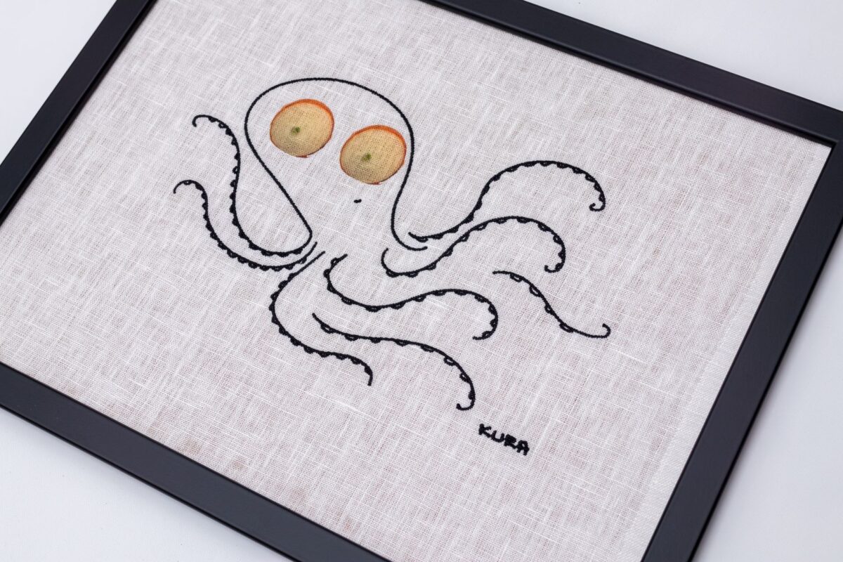 KURAże NA LNIE – obraz – cebulowa ośmiornica