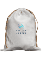 Worki produktowe personalizowane 33x45 cm - białe