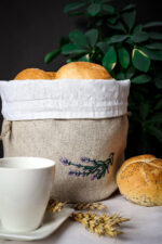 Lniany worek na chleb sakwa - różne warianty