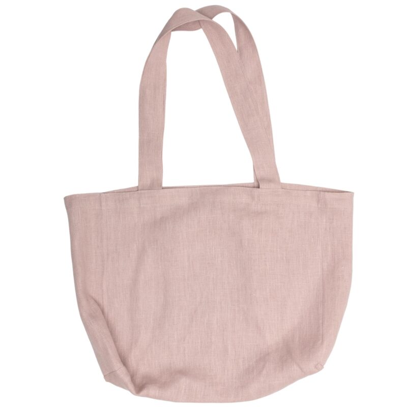 Torba lniana shopper EKO Style Summer - pink