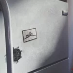 Haftowany magnes - Śnieżka