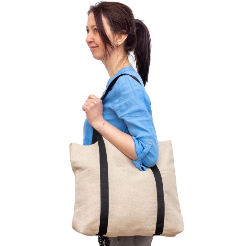 Torba lniana typu "EKO Style Stripes"