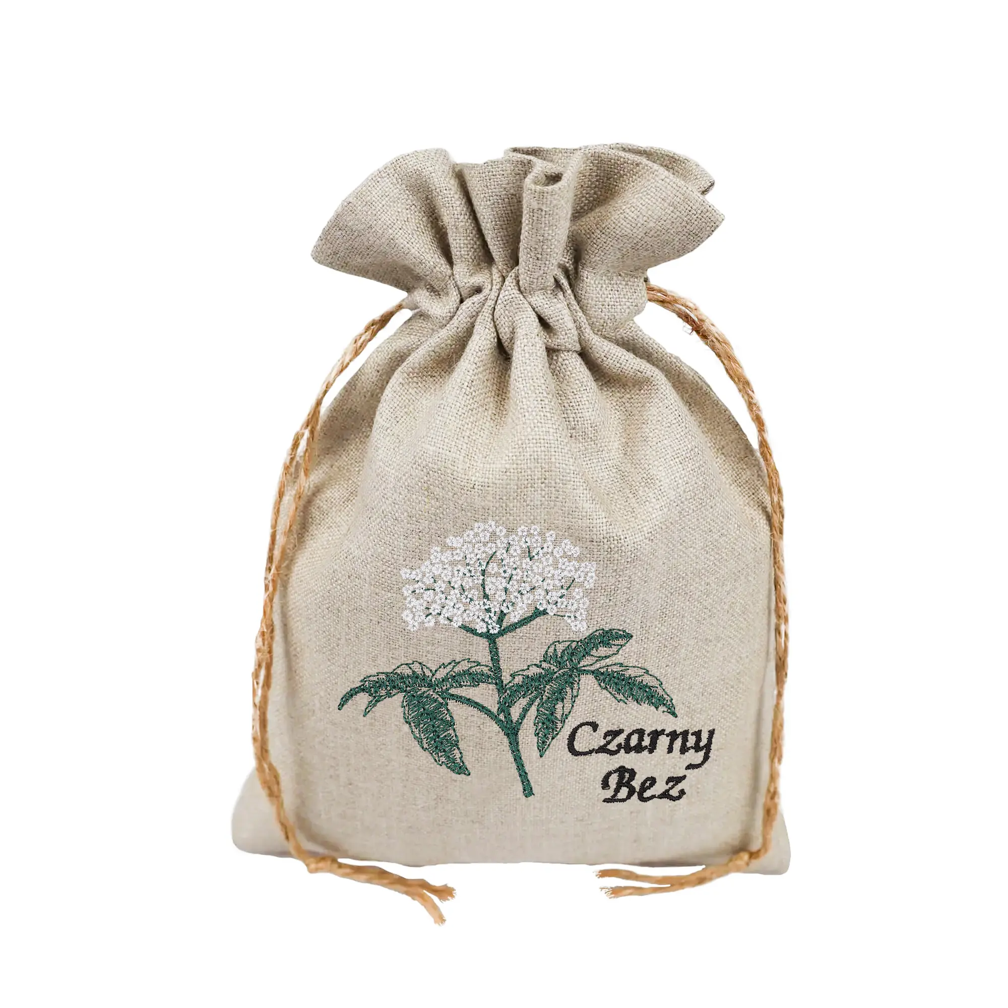 Lniany woreczek na czarny bez 1 Lniany woreczek na czarny bez