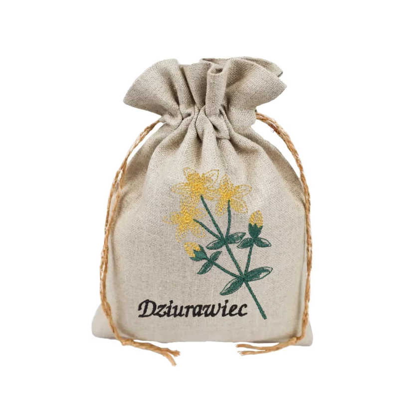Lniany woreczek dziurawiec