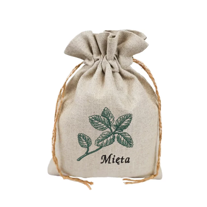Lniane worki na zioła - zestaw 6 sztuk