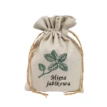 Lniany woreczek na miętę jabłkową