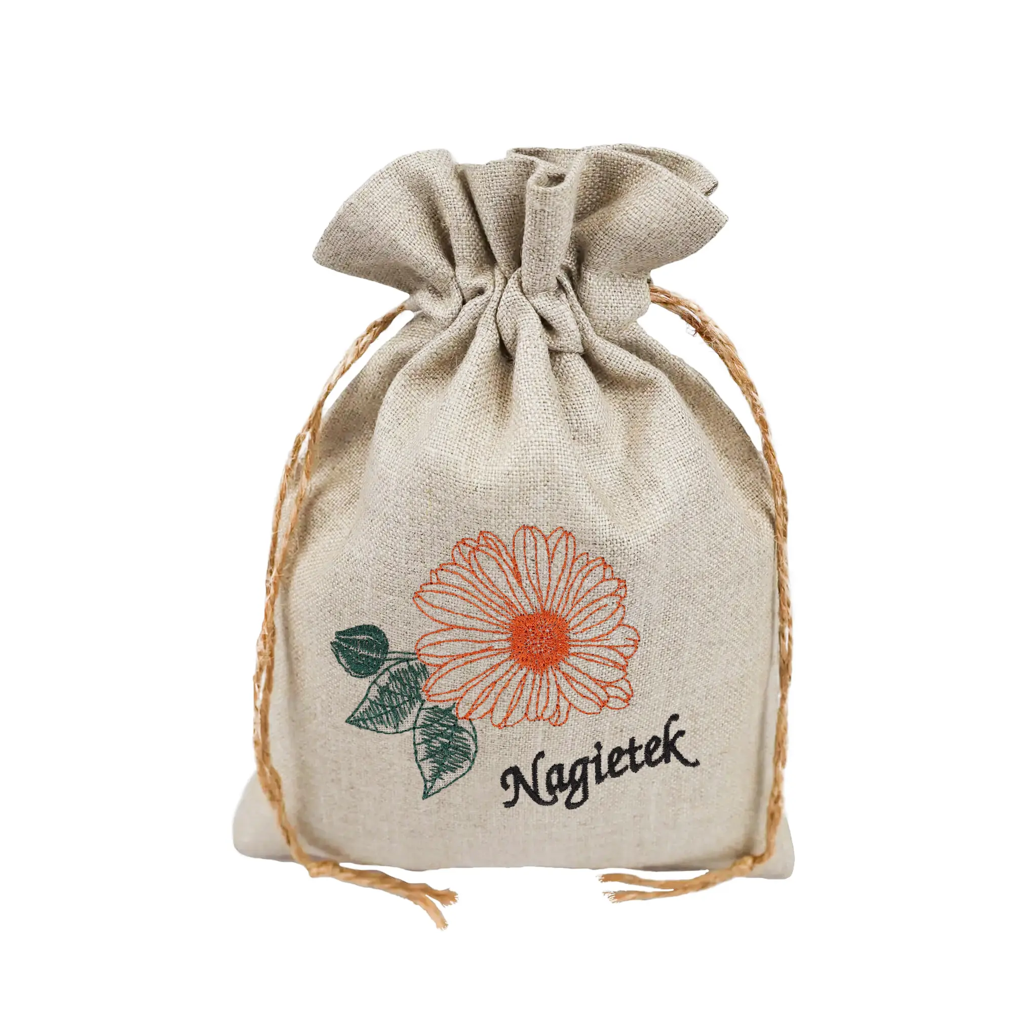 Lniany woreczek na nagietek 1 Lniany woreczek na nagietek