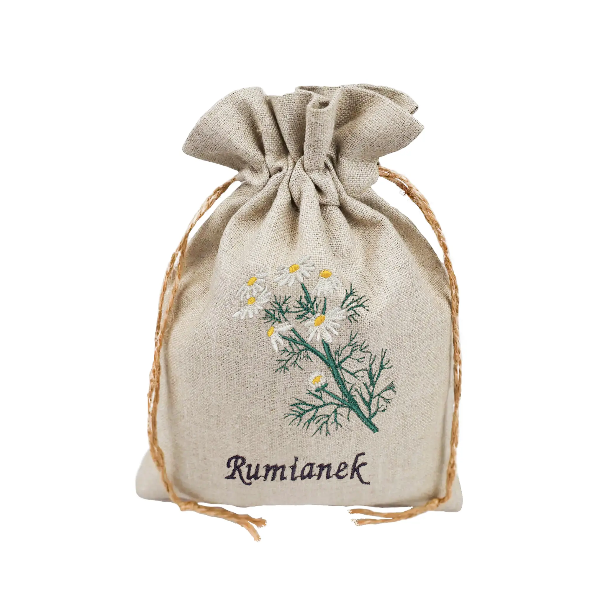 Lniany woreczek na rumianek 1 Lniany woreczek na rumianek