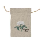 Lniany woreczek na czarny bez