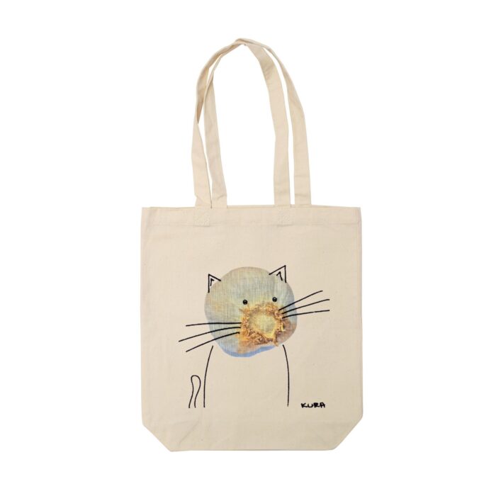 KURAże NA LNIE – torba bawełniana – czosnkowy kotek